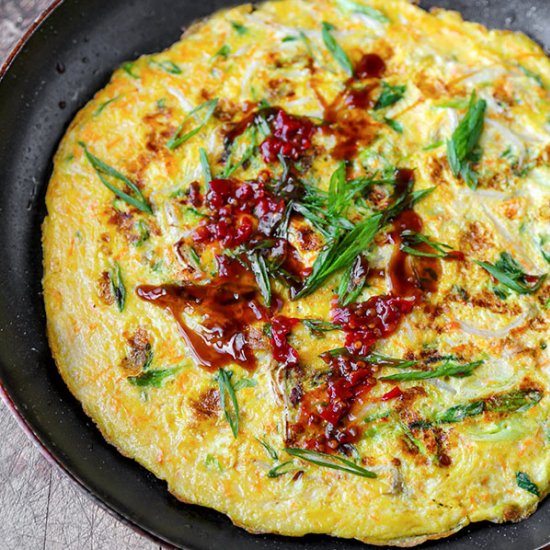 Chinese Vegetable Omelette