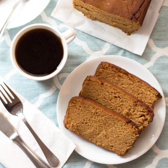 Low Sugar Gluten Free Pumpkin Bread