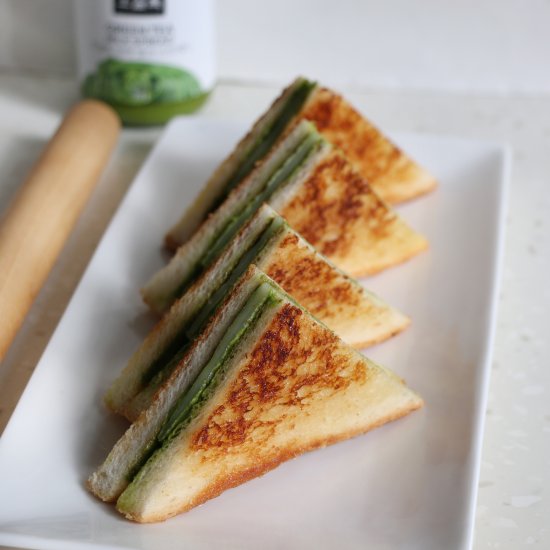 Matcha Honey Mochi Toastie