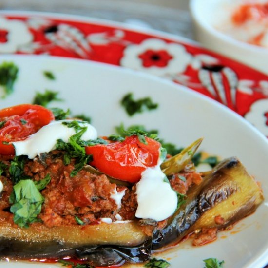 Turkish Stuffed Eggplant