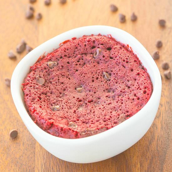 Healthy Red Velvet Mug Cake