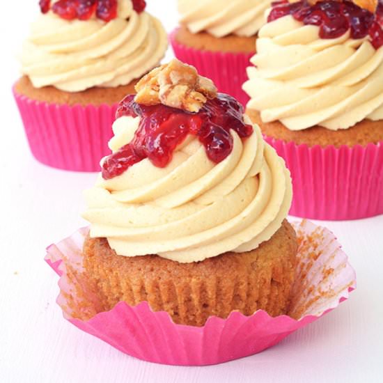 Peanut Butter and Jelly Cupcakes