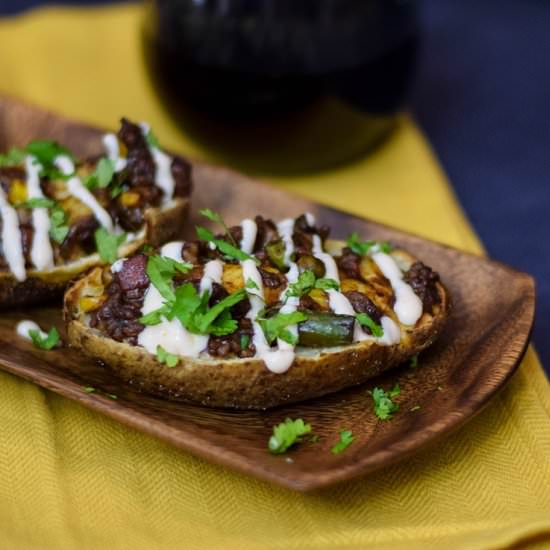 Poutine Potato Skins