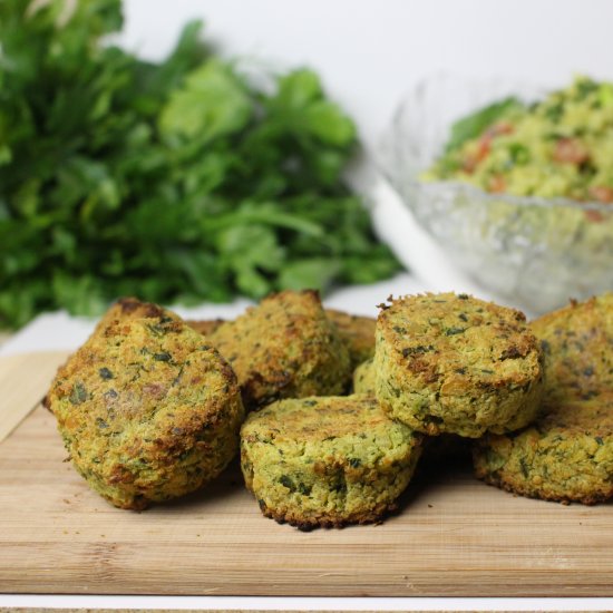 Baked Spinach Falafel