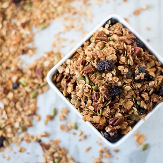 Cherry Pecan Coconut Granola