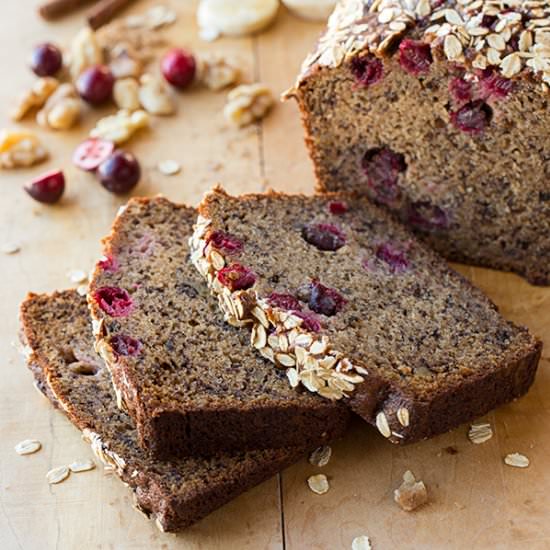 Cranberry-Walnut Banana Bread