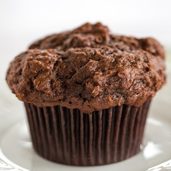 Triple Chocolate Chunk Muffins