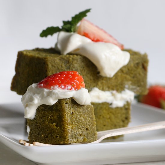 Strawberry Matcha Shortcake