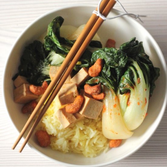 Thai Tofu with Bok Choy