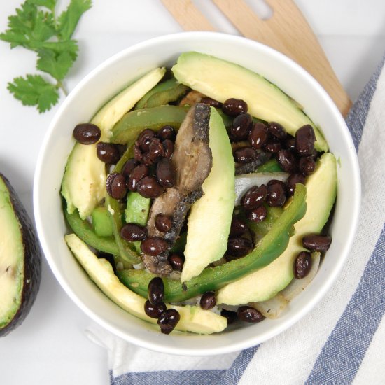 Fajita Bowls and Cilantro-Lime Rice