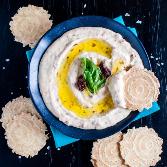 Sun-dried Tomato and Basil Bean Dip