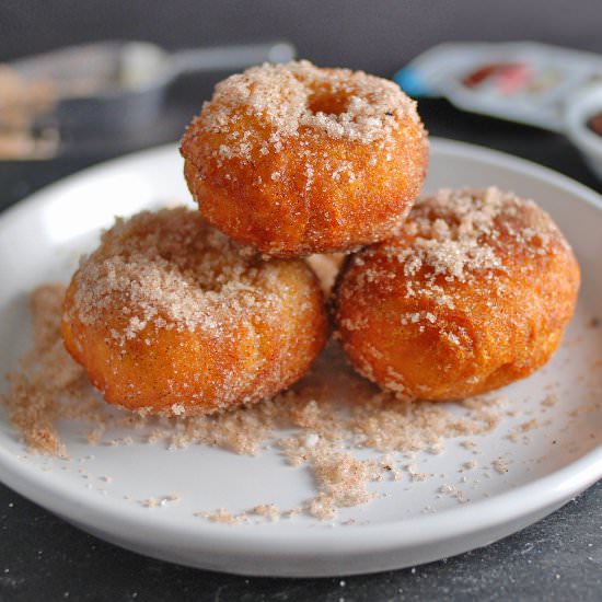 Mini Sugar Doughnuts with Nutella