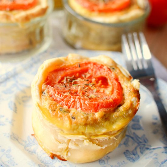 Tomato Mushroom Mini Quiches