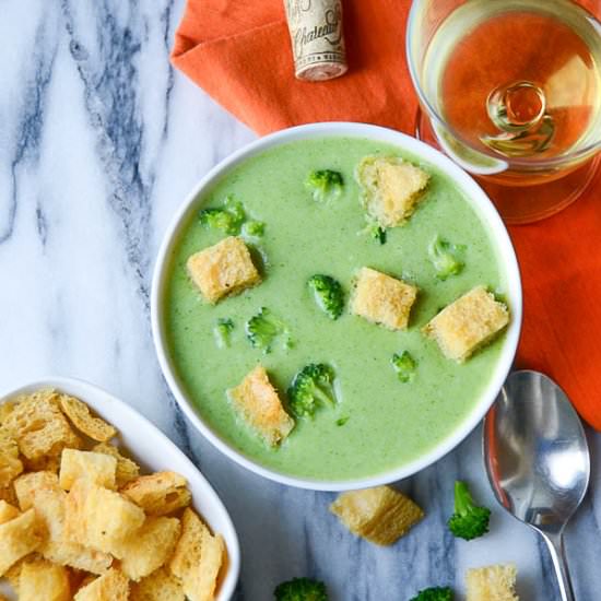 Truffled Cream of Broccoli Soup