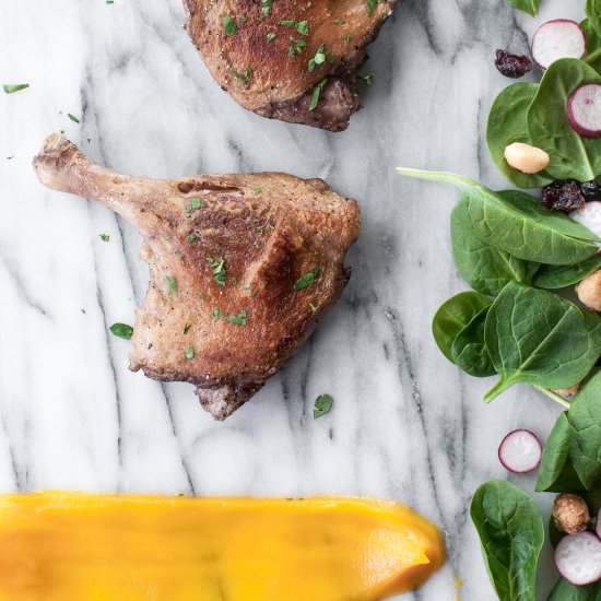 sous vide duck leg confit