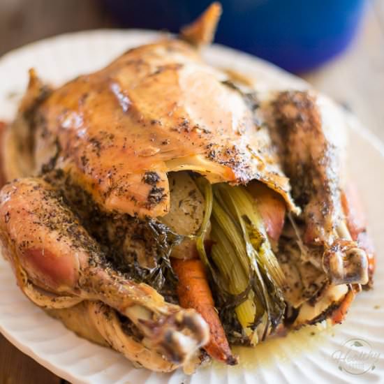 DUTCH OVEN ROASTED CHICKEN