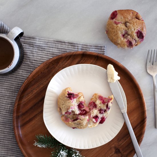 CRANBERRY CREAM CHEESE MUFFINS