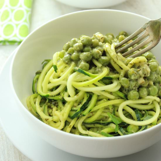 Creamy Pesto Zucchini Pasta