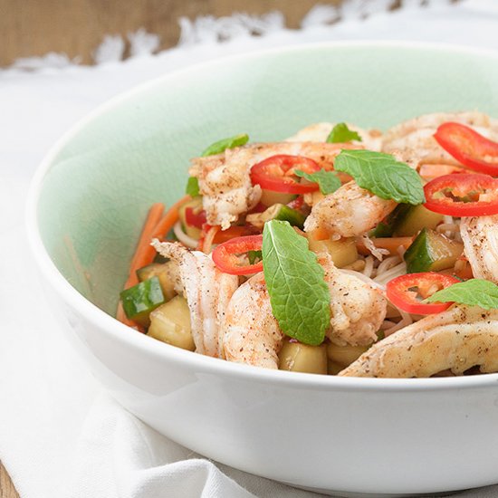 Asian Noodle Shrimp Salad