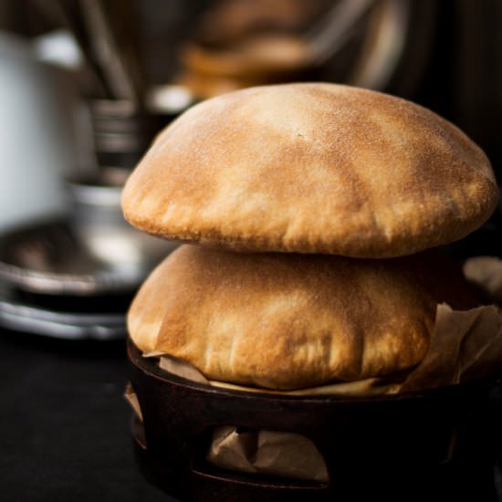 Homemade Whole Wheat Pita Bread