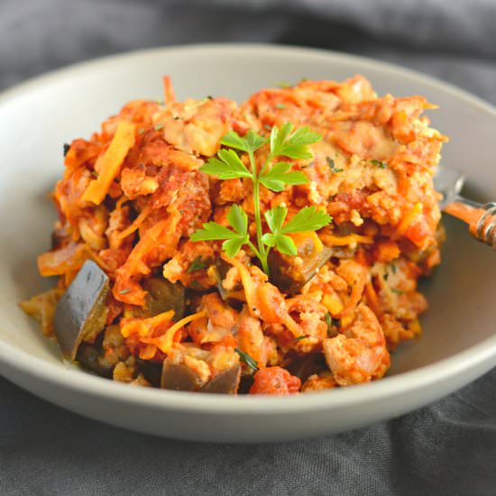 Paleo Turkey Sweet Potato Casserole