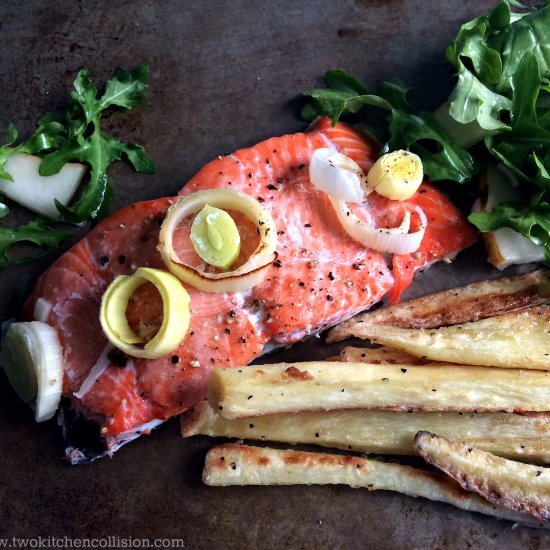 Roasted Salmon & Truffled Parsnip