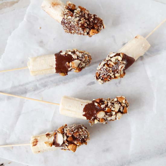 Frozen Banana Pops