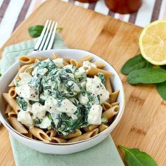 Chicken and Spinach Pasta