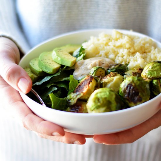 Roasted Brussels Sprout Salad