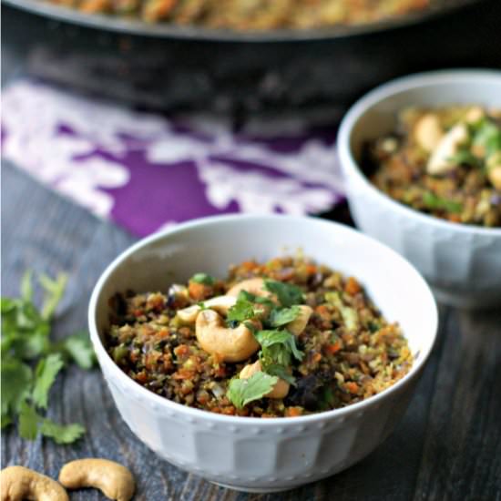 Cashew Curried Vegetable Rice