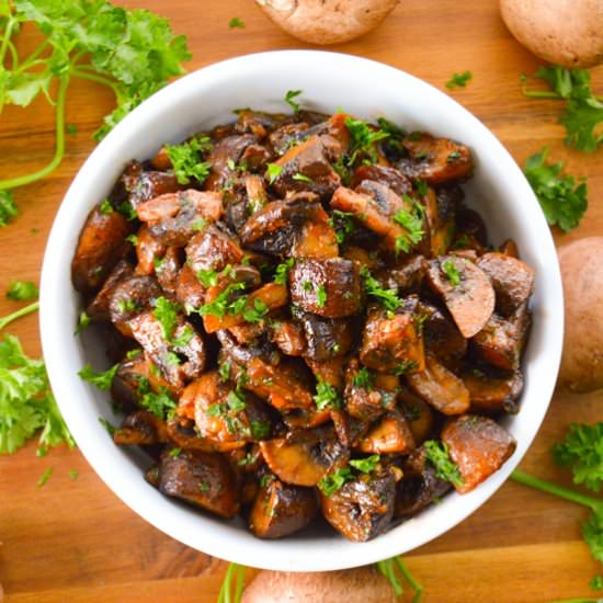 Smoky Garlic Roasted Mushrooms