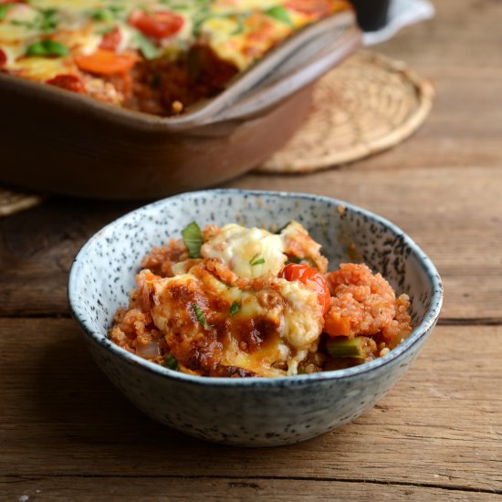 Tomato & Vegetable Quinoa Bake