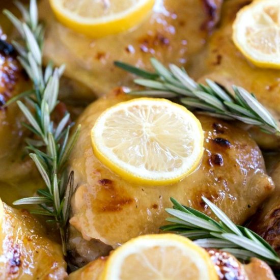 Baked Lemon Honey Mustard Chicken