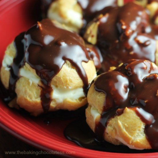 Heavenly Boston Cream Puffs