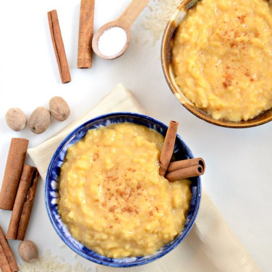 Pumpkin Spice Rice Pudding