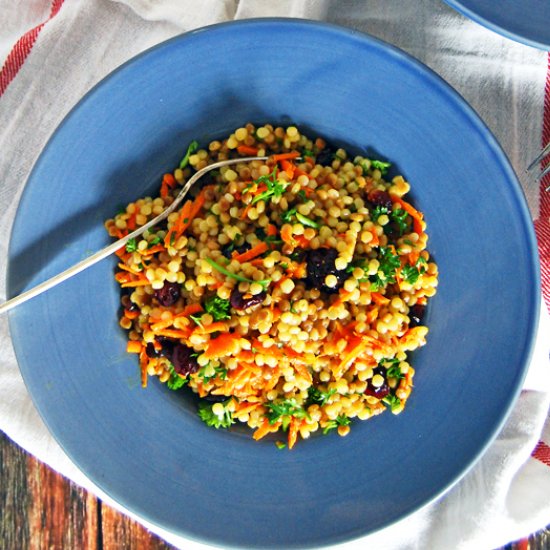 Israeli Couscous and Carrot Salad