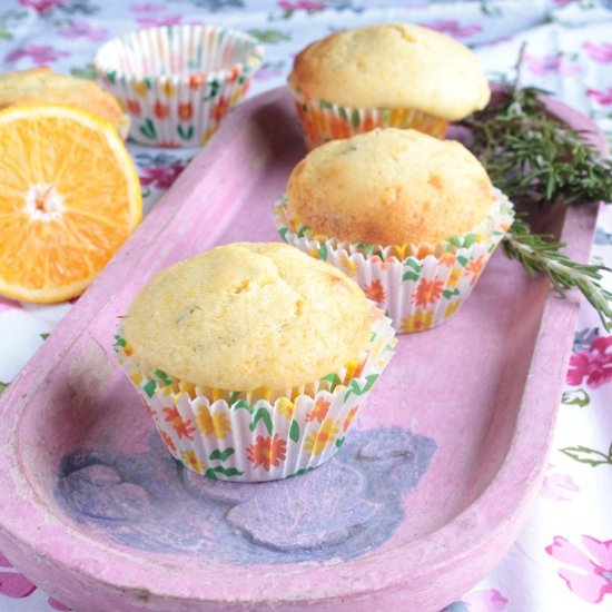 Orange and Rosemary Muffins