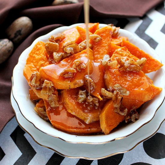 Baked Sweet Potato with Honey