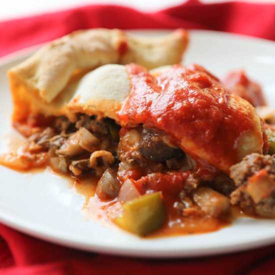 Meaty Skillet Calzone