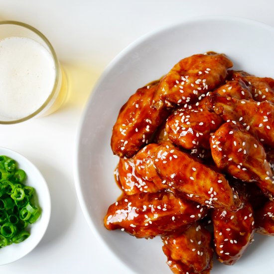 Crispy Baked Teriyaki Chicken Wings