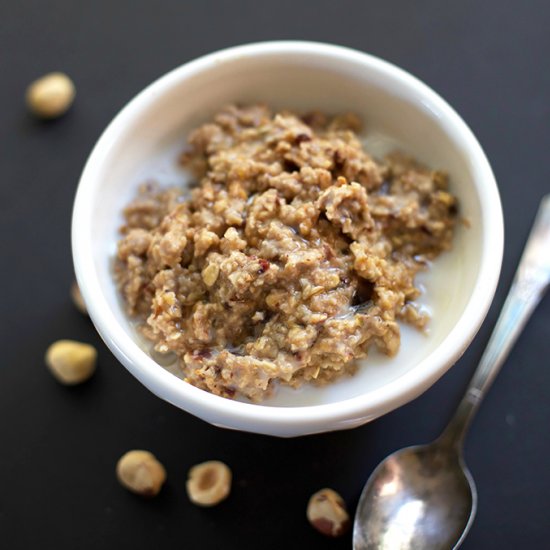 Hazelnut Cherry Oatmeal