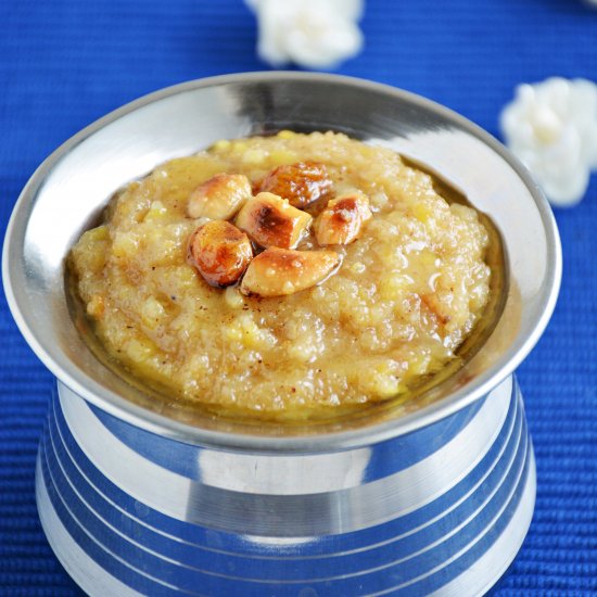 Broken Wheat Sweet Pongal