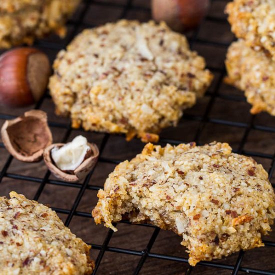 Hazelnut Coconut Cookies