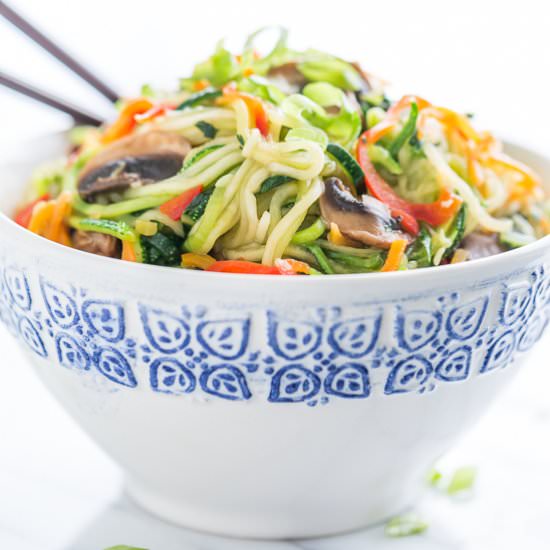 Zucchini Noodle Lo Mein