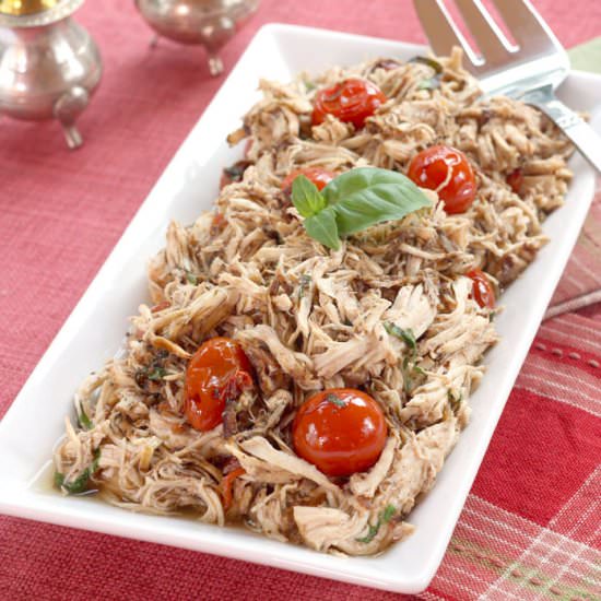 Slow Cooker Tomato Basil Chicken