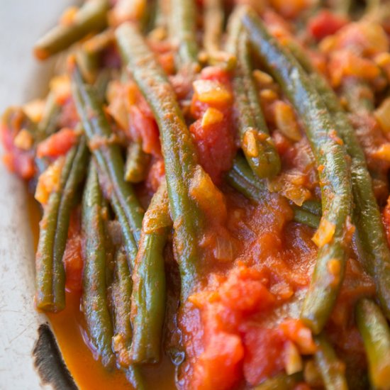 Turkish Stewed Green Beans