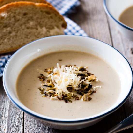 Potato, Leek and Cheddar Soup