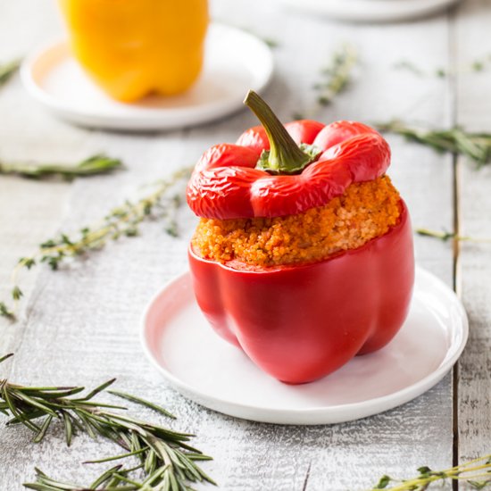 Bulgur Stuffed Bell Peppers