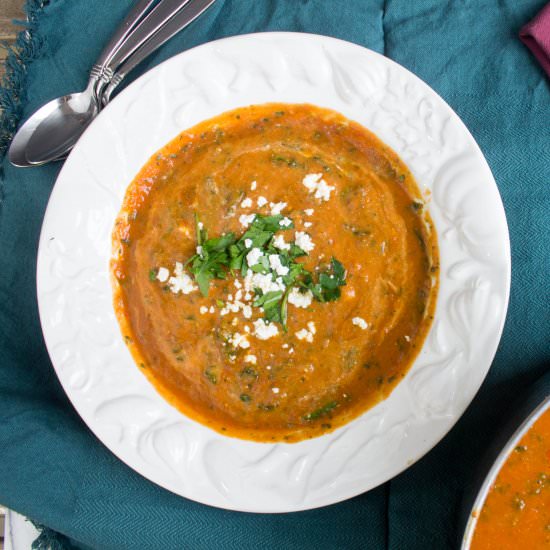 Moroccan Pumpkin and Tomato Soup