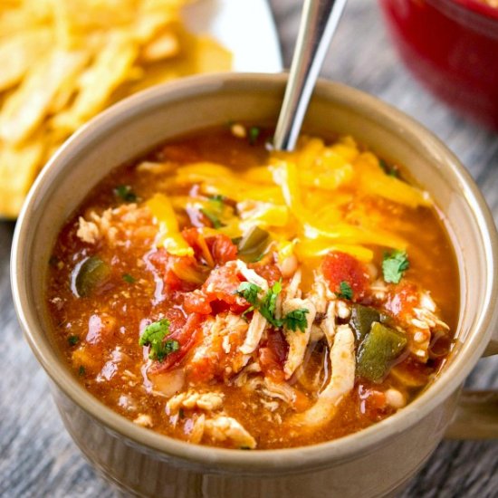 Slow Cooker Chicken Enchilada Chili